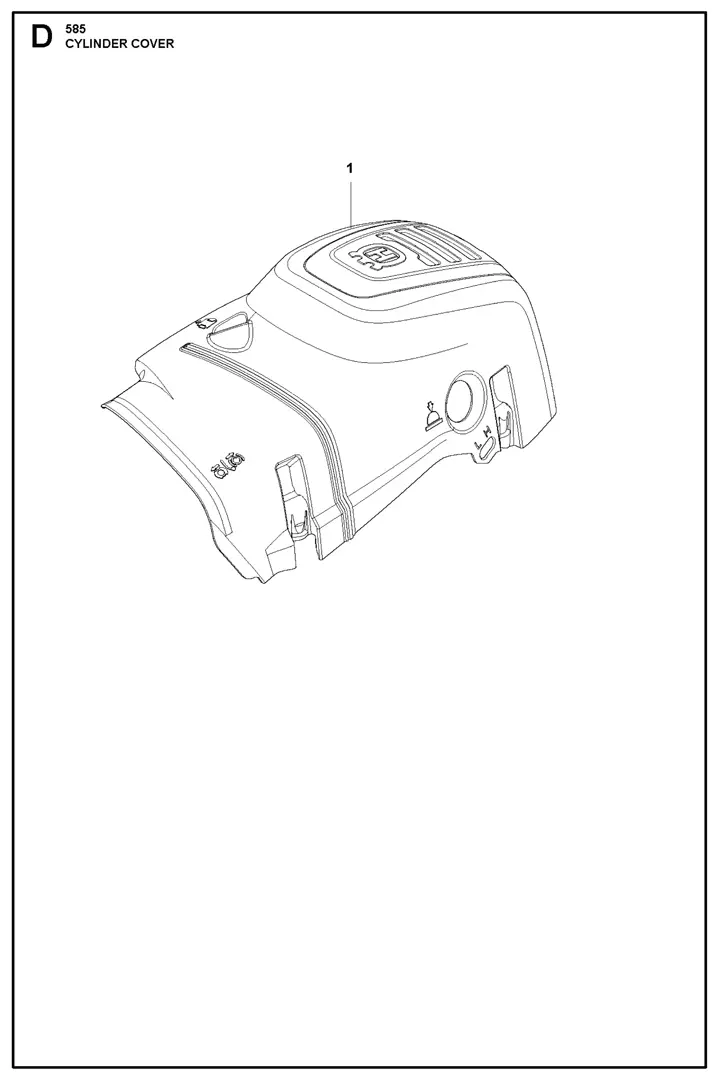 585-13 Husqvarna 585 - Cylinder Cover