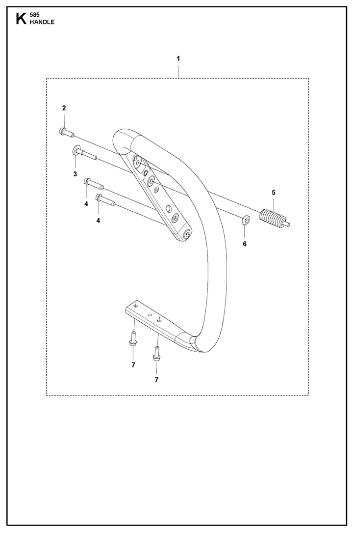 Husqvarna 585 - Handle