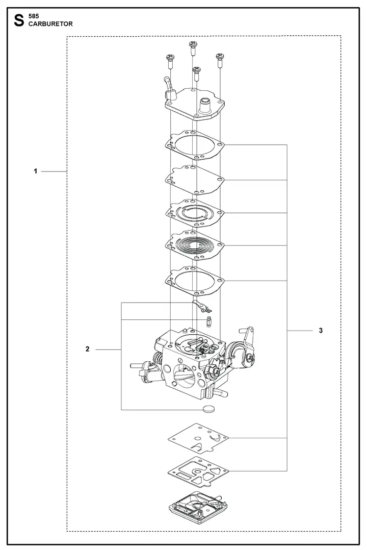 Husqvarna 585 - Carburtor