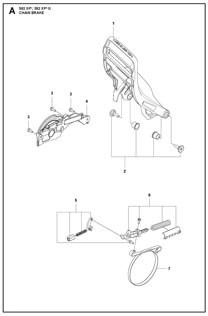 Husqvarna 592XP - Chain Brake