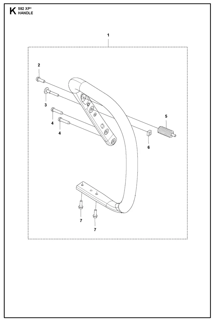 Husqvarna 592XP - Handle