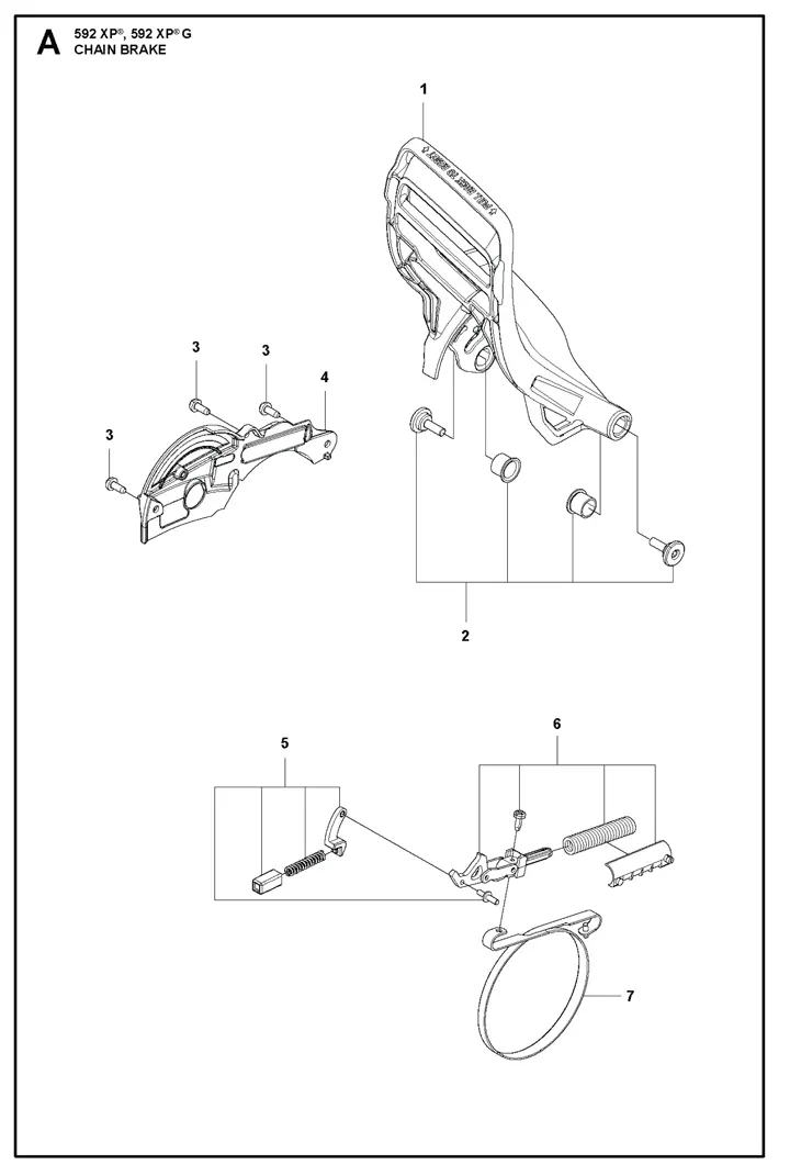 Husqvarna 592XPG - Chain Brake