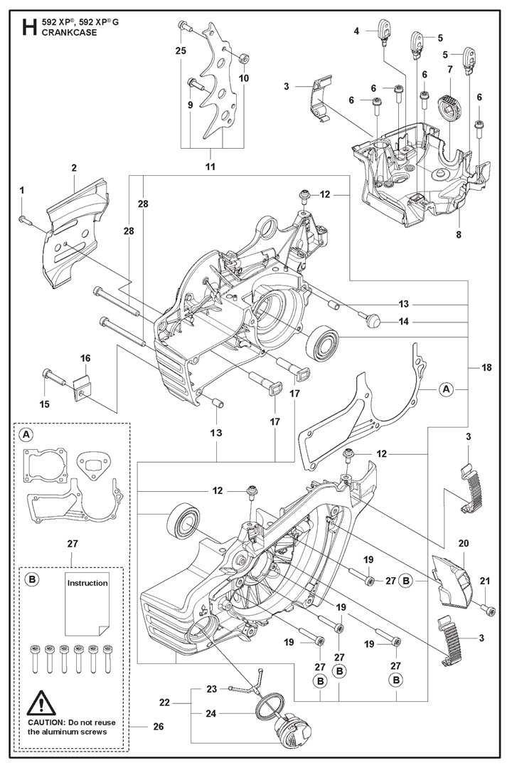 Husqvarna 592XPG - Crankcase