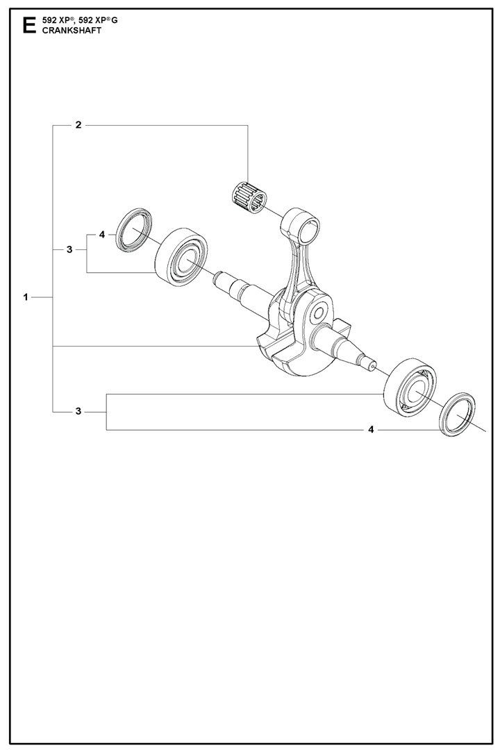 Husqvarna 592XPG - Crankshaft