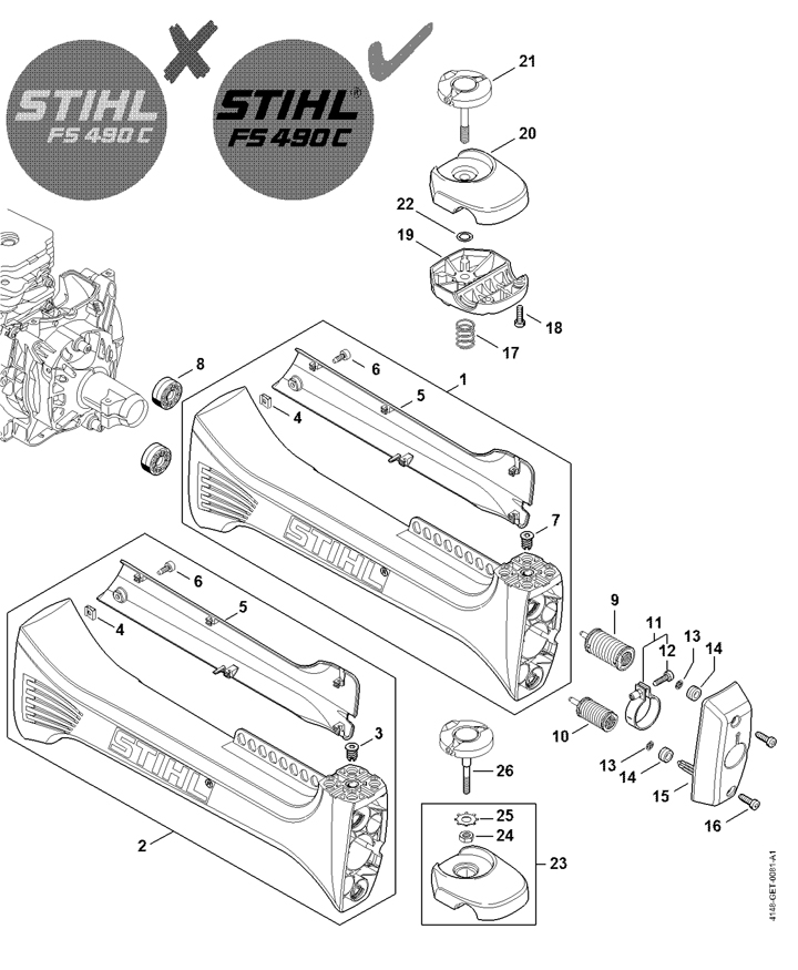 Stihl FS490 C-EM - AV System