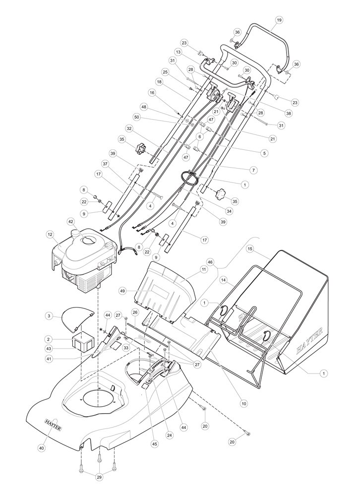 Hayter 490F - Upper Mainframe