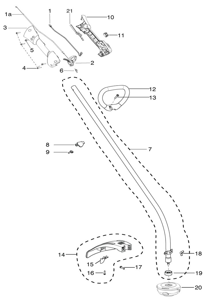 129c-5 Shaft & handle
