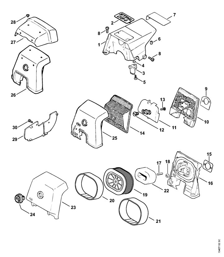 thumbnail image 2 of Chain Saw Filter Air Cleaner For Garden Power Tool Accessory 2 of 11