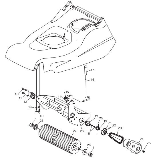 Rear Roller Frame