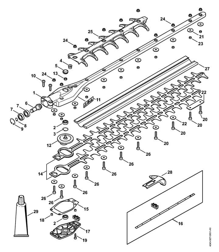 Stihl HL91KC-E – Gear head 0° 600 mm | Lawn & turfcare machinery parts