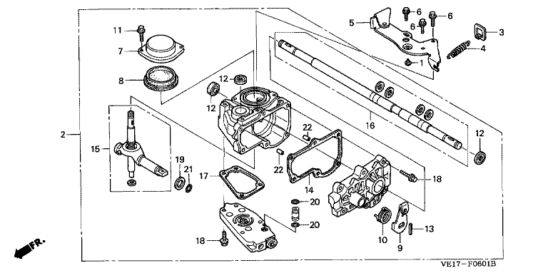 Honda HRB215K3-HXCA – Transmission (HXC/HXE) | Lawn & turfcare